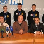 Сегодня в информационном центре INFOTAG прошла пресс конференция посвященная триумфальной победе бойцов  Молдавской федерации WAK-1F Moldova на кубке Европы.