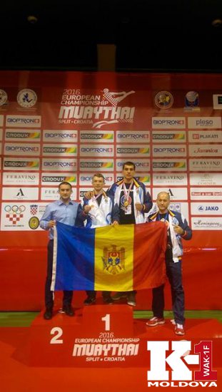 Бойцы Федерации WAК-1F Moldova, Сырбу Дмитрий и Игнат Аурел заняли первые места на Чемпионате Европы по муайтай