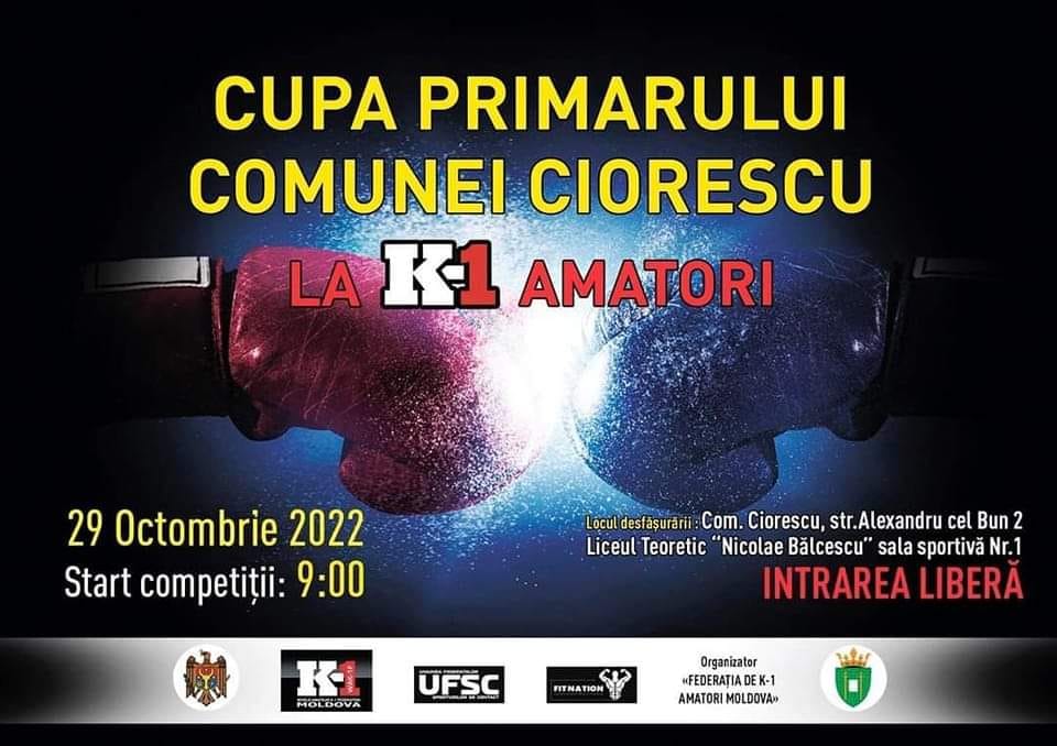 29 octombrie în comuna Ciorescu au avut loc Cupa Primarului Comunei Ciorescu WAK-1F, unde au participat luptătorii din mai multe cluburi sportive Republicii Moldova.